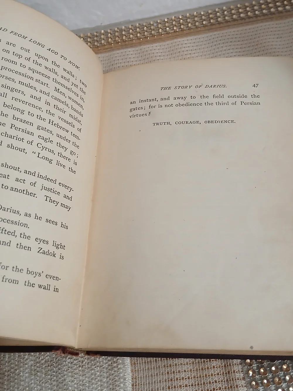 1898 TEN BOYS WHO LIVED ON THE ROAD FROM LONG AGO Jane Andrews Book Antique